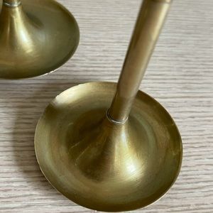 Accents Vintage Brass Candle Holders Poshmark